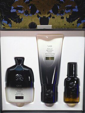 Oribe Gold Lust Collection Gift Set ~ Shampoo/Conditioner/Hair Oil ~ New In Box
